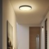 Oprawa sufitowa plafoniera V-TAC 36W LED SAMSUNG CHIP okrągły 42cm natynkowy pilot czujnik ruchu IP44 czarny VT-8630S 4000K 3820